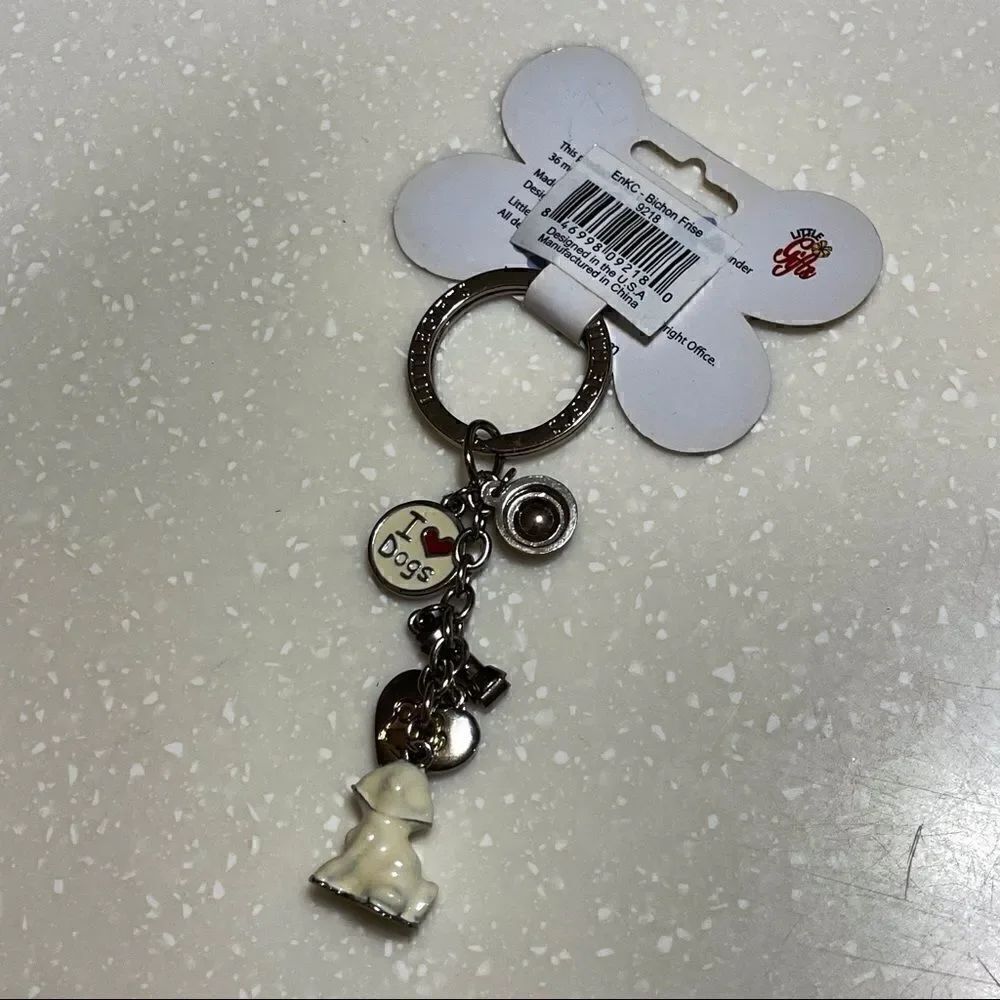 Bichon frise Keychain - Picture 2 of 6